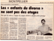 Les enfants du divorce - Midi Libre Janvier 1992