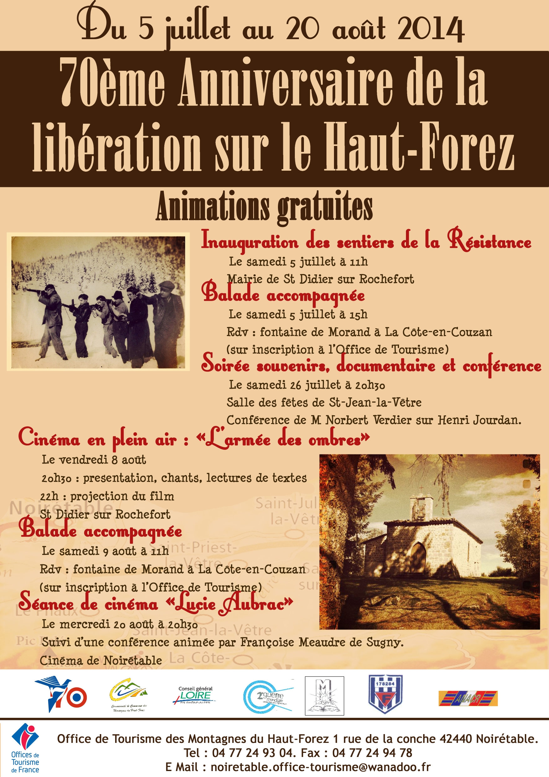 Liberation sur le Haut Forez - 70 eme anniversaire